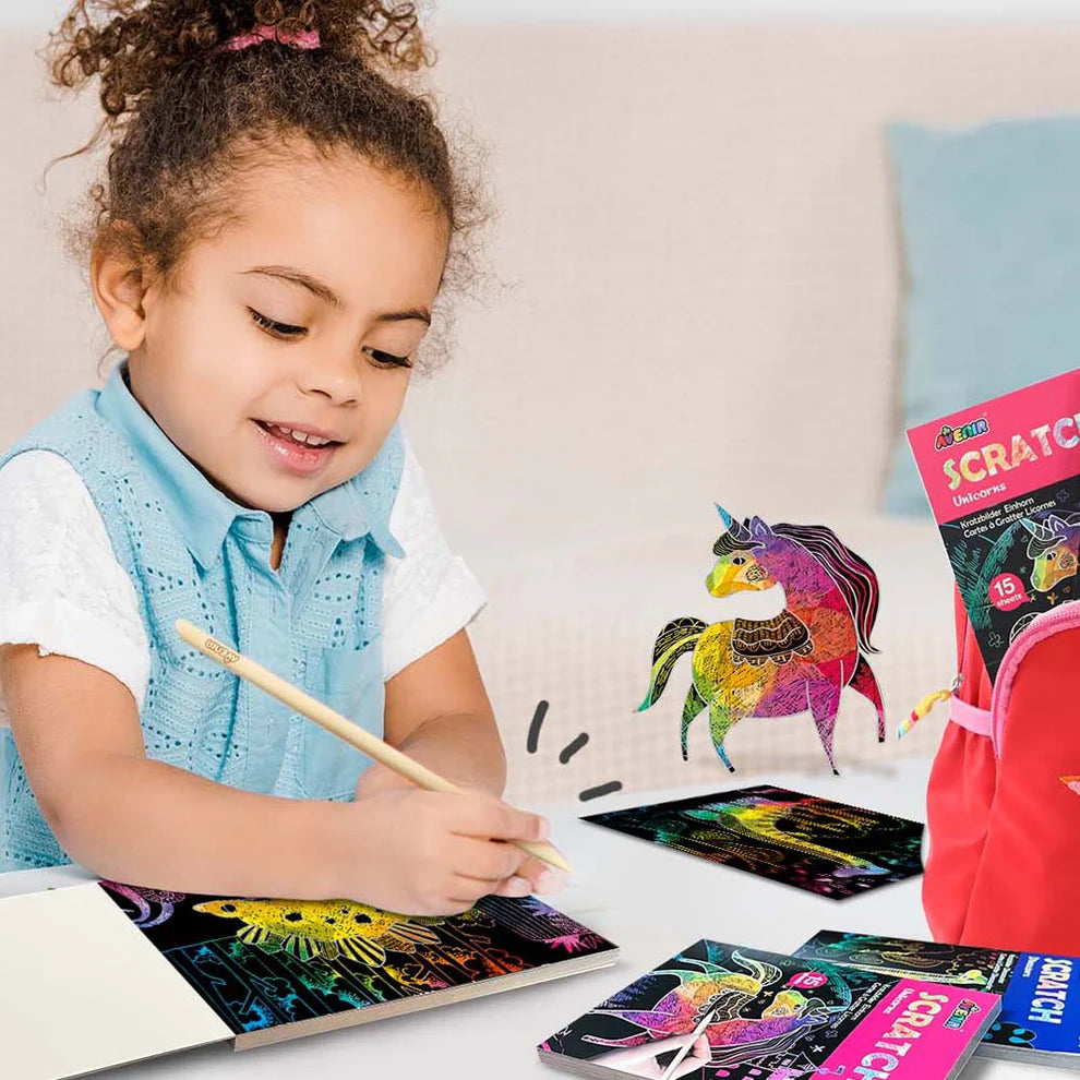 Avenir Mini Scratch Book Unicorns