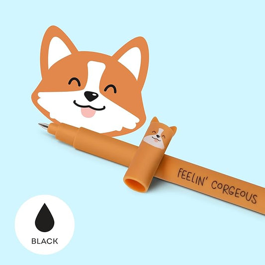 "Feeling Corgeous" Corgi Erasable Gel Pen - Erasable Pen