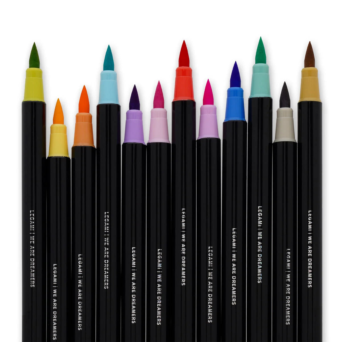 Set of 12 Brush Markers in Pastel Colours - Brush Markers