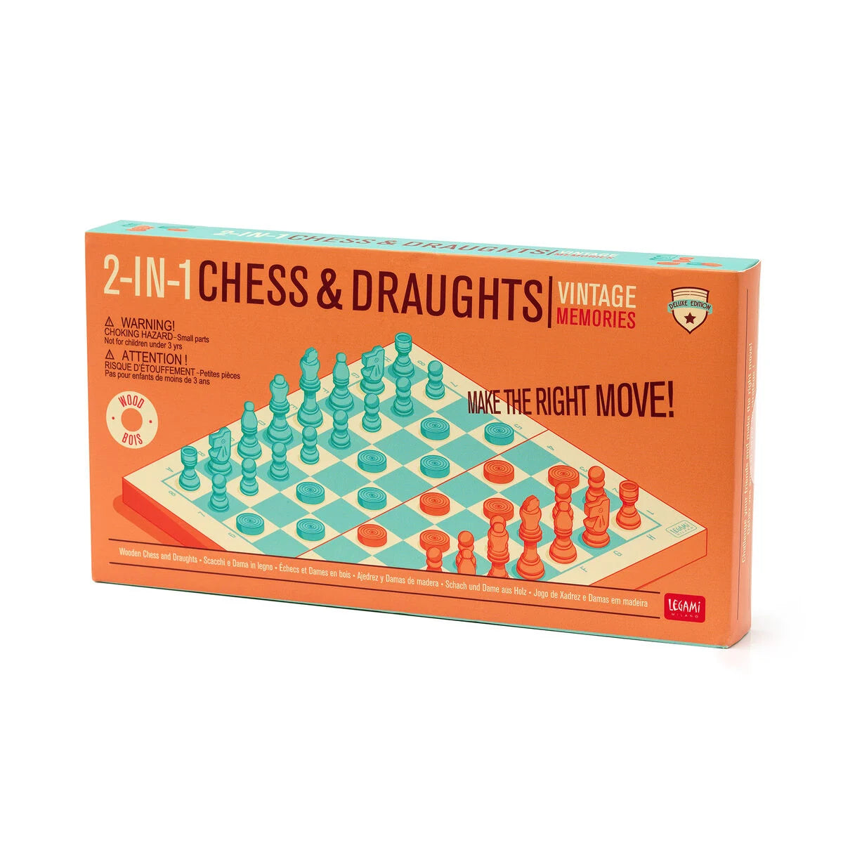 Legami 2-in-1 Chess and Draughts
