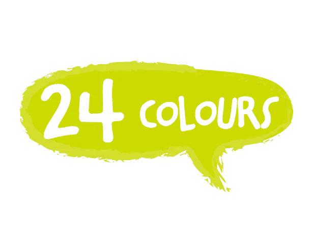 Haku Yoka Happy Pea Pod Crayons 24 Colours