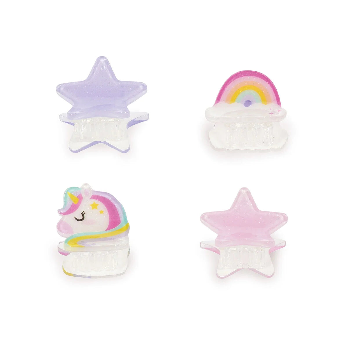 Set of 4 Unicorn Mini Hair Clips - Clip me up!