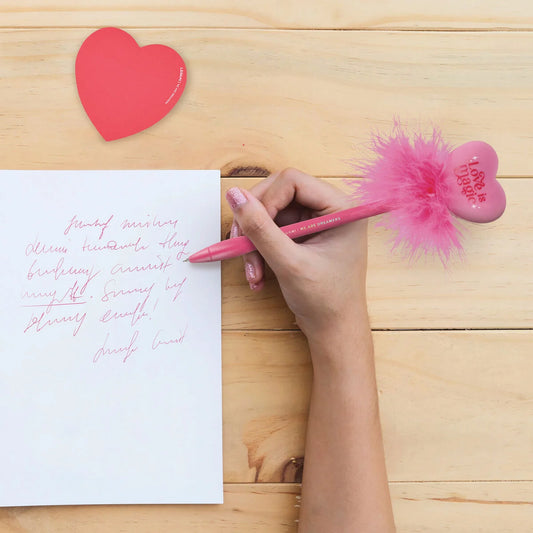 Light-up Ballpoint Pen - Heart - Writing is Magic