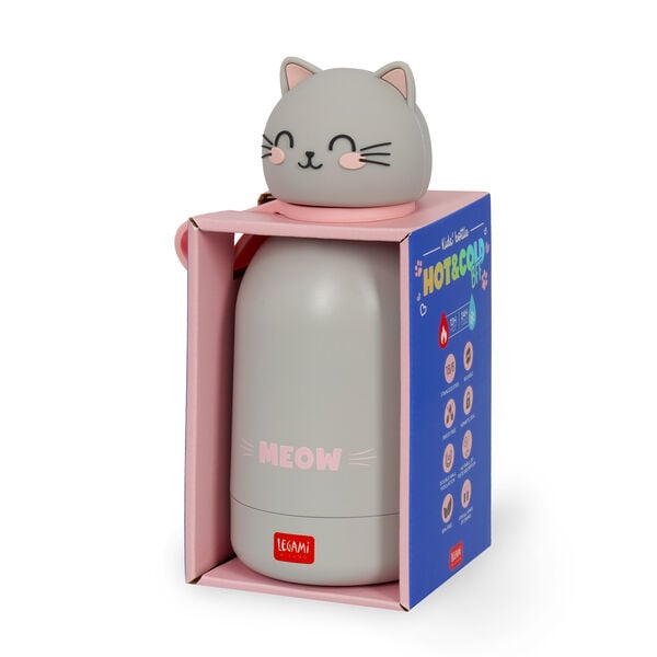 Vacuum Bottle for Kids - Kitty - Hot & Cold BFF