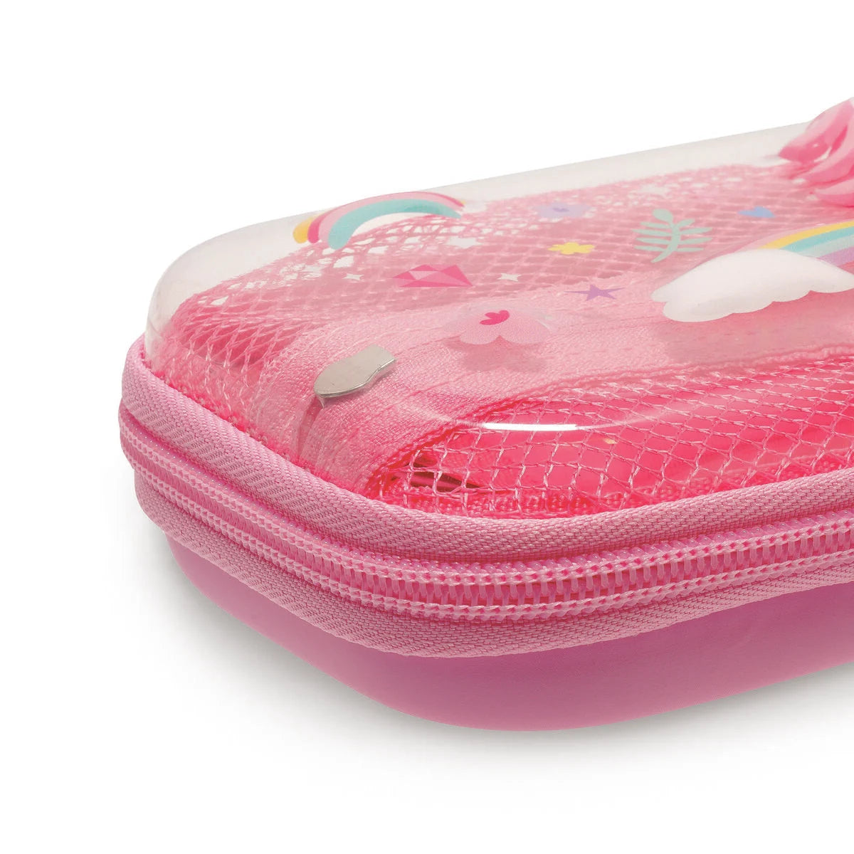 Unicorn Rigid Transparent Pencil Case - Wonder Wow