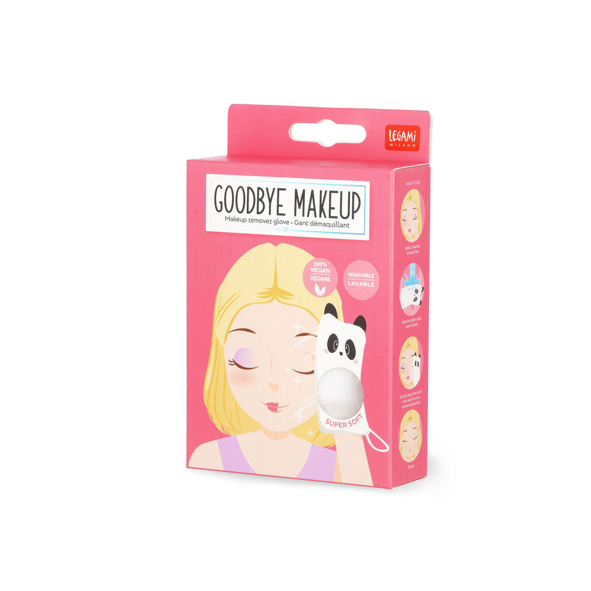 Legami Panda Makeup Remover Glove - Goodbye Makeup!