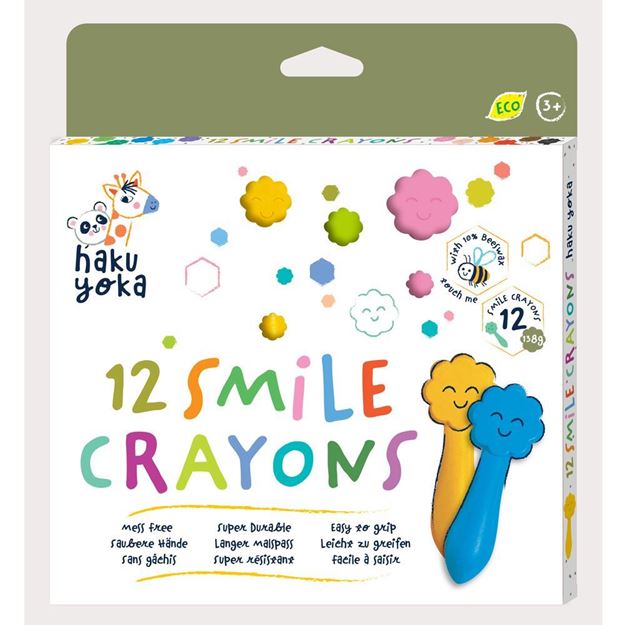 Haku Yoka Smile Crayons 12 pack