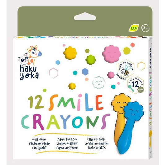 Haku Yoka Smile Crayons 12 pack
