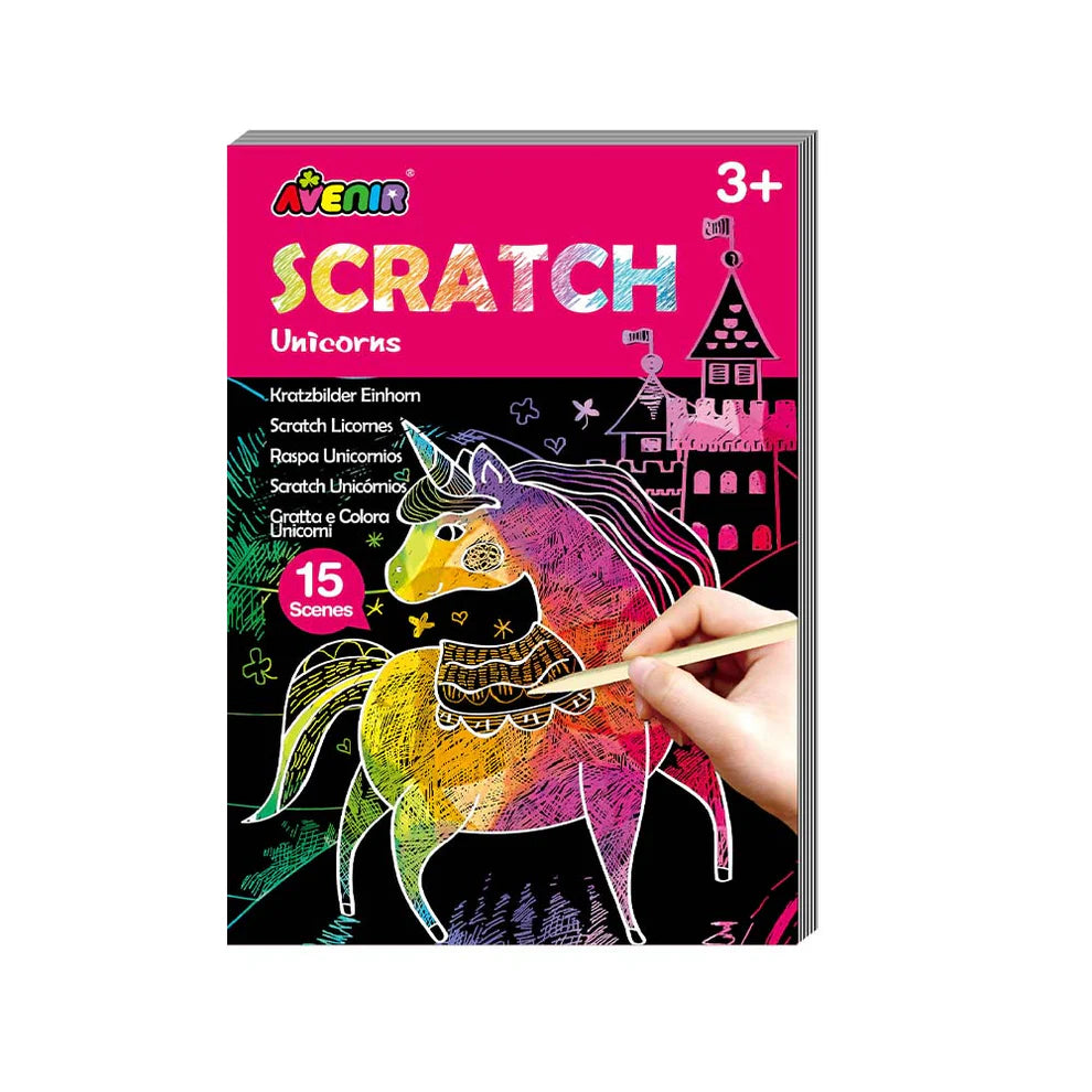 Avenir Mini Scratch Book Unicorns