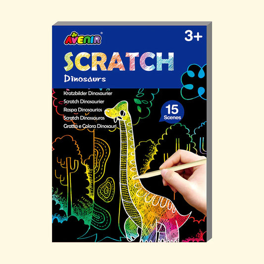 Avenir Mini Scratch Book Dinosaurs