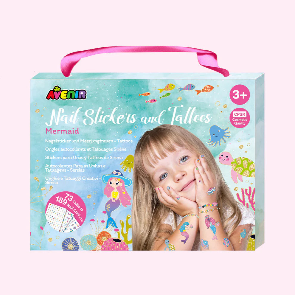 Avenir Fancy Me Nail Stickers and Tattoos Mermaid