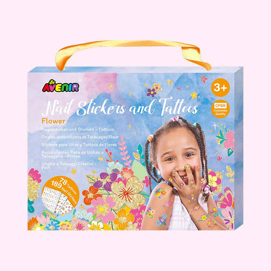 Avenir Fancy Me Nail Stickers and Tattoos Flower