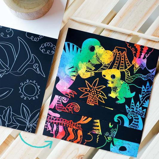 Avenir Mini Scratch Book Dinosaurs