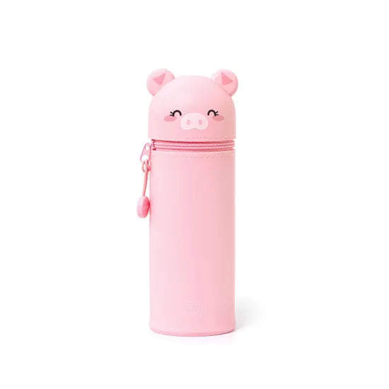 Bunny "Don't Worry Be Hoppy" 2-in-1 Silicone Pencil Case