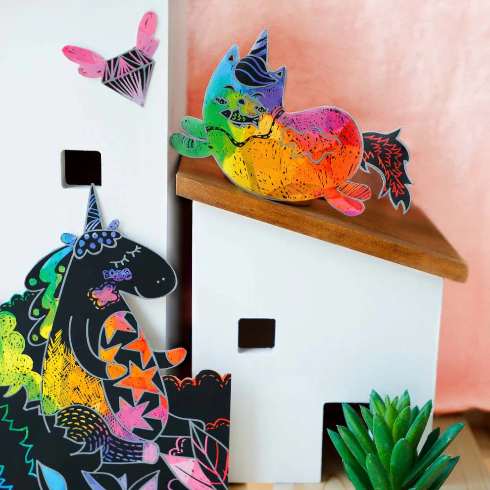 Avenir Mini Scratch Book Unicorns