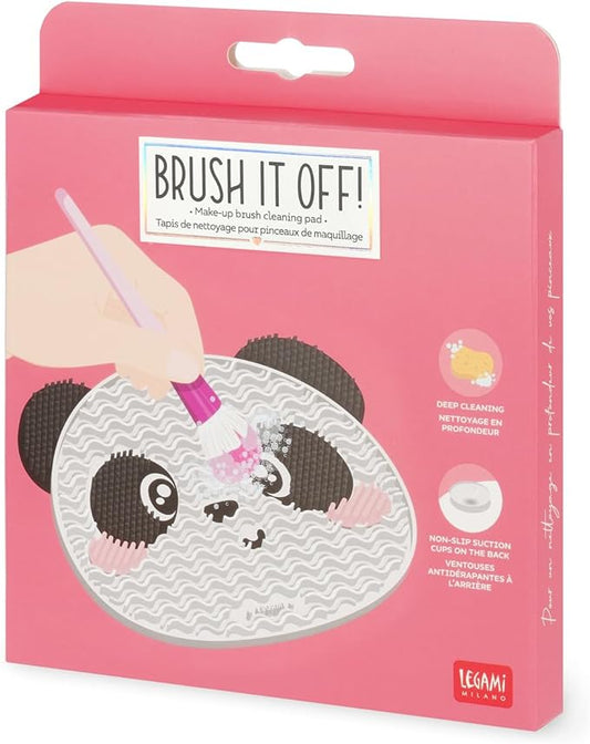 Legami Panda Makeup Brush Cleaning Mat - Brush it Off!