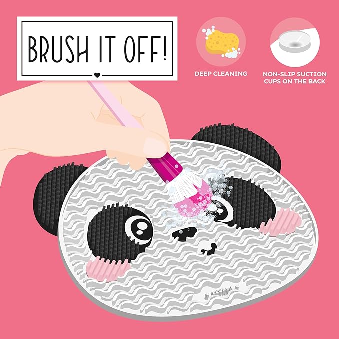 Legami Panda Makeup Brush Cleaning Mat - Brush it Off!