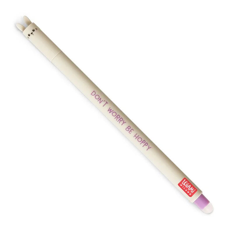 Gel Pen with "Don't Worry Be Hoppy" Bunny Animal Decoration - Lovely Friends