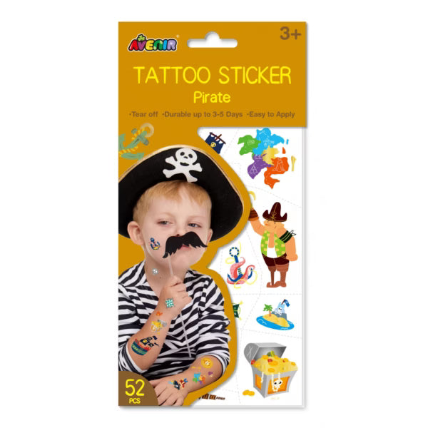 Avenir Tattoo Sticker Gold Pirate