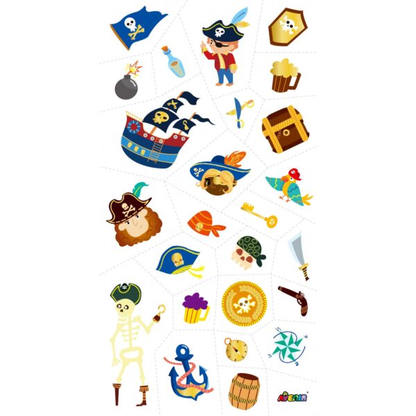 Avenir Tattoo Sticker Gold Pirate