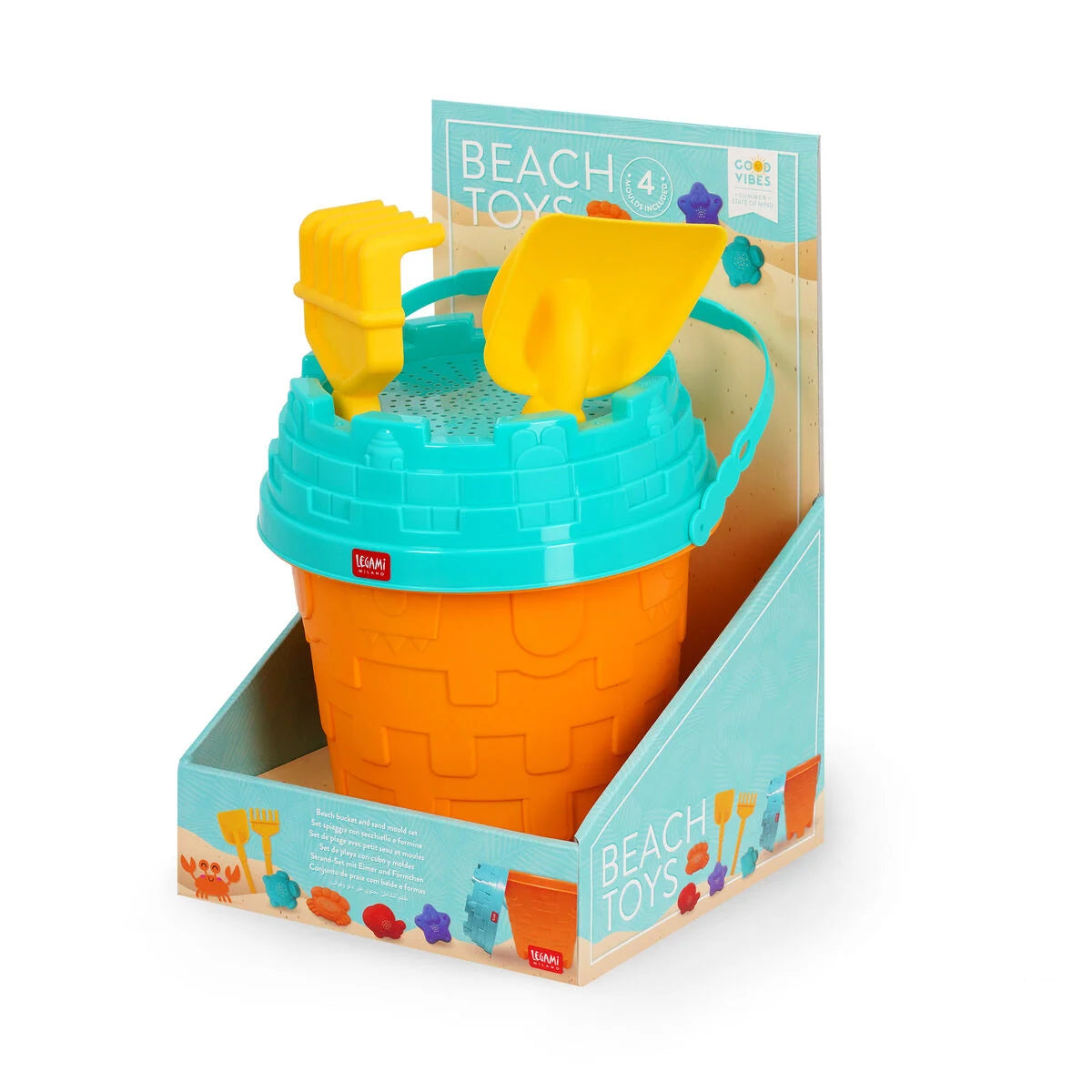 Beach Bucket And Sand Mould Set - Beach Toys