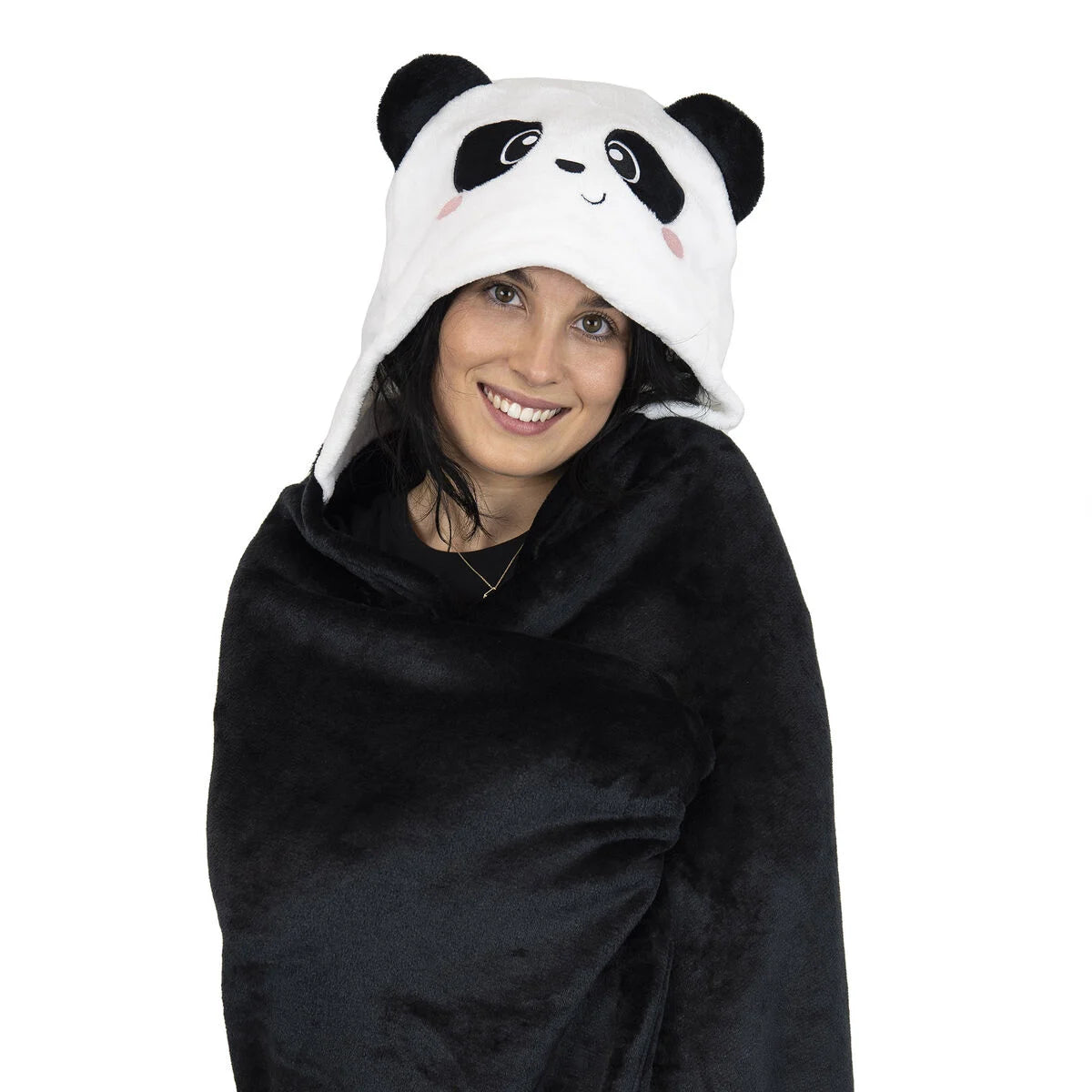 Legami Panda Hooded Blanket - Cosy Hugs