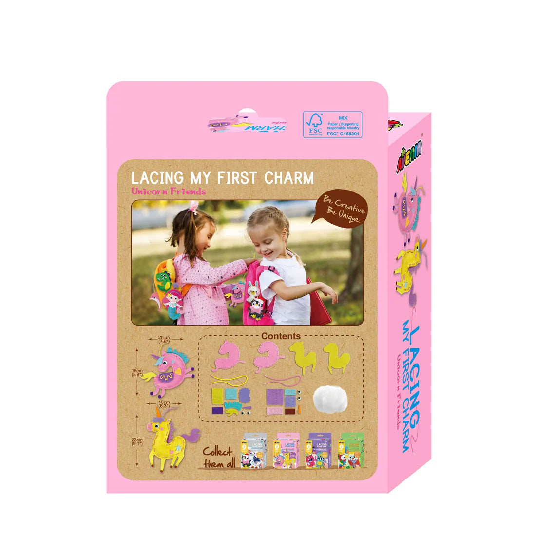 Haku Yoka Lacing my 1st Charm Unicorn Friends