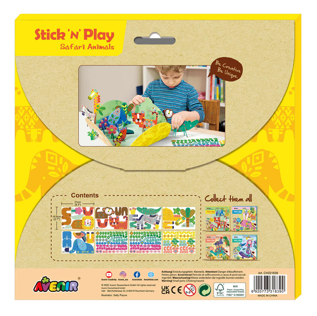 Stick 'n' Play Safari Animals