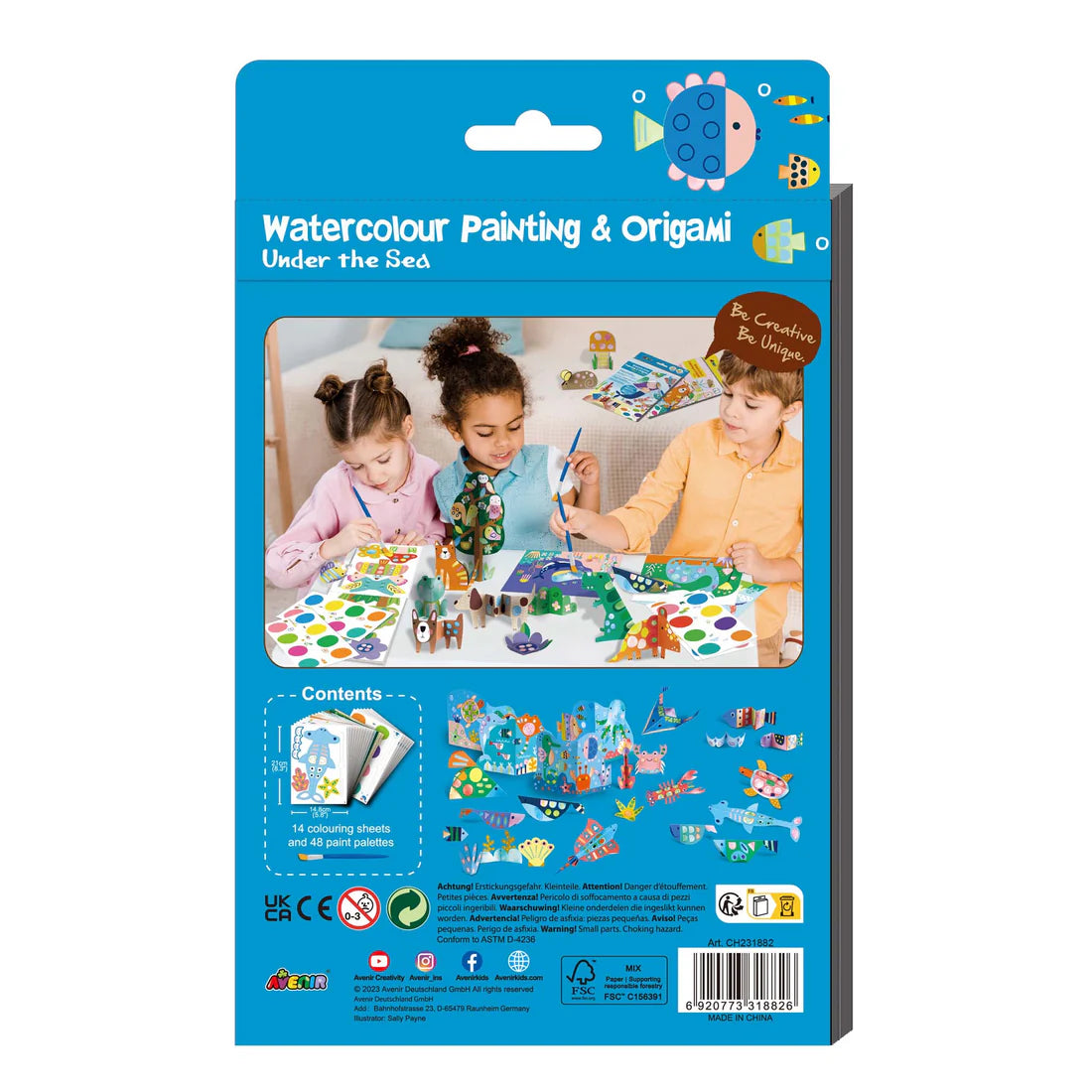 Watercolour Painting & Origami Under The Sea