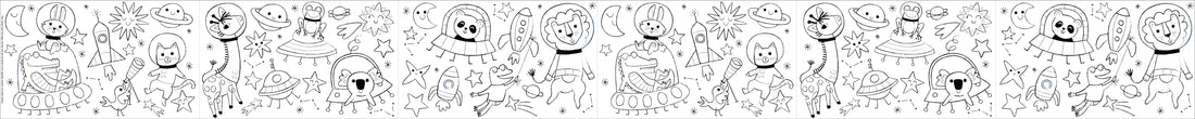 Colouring Roll Kit Space