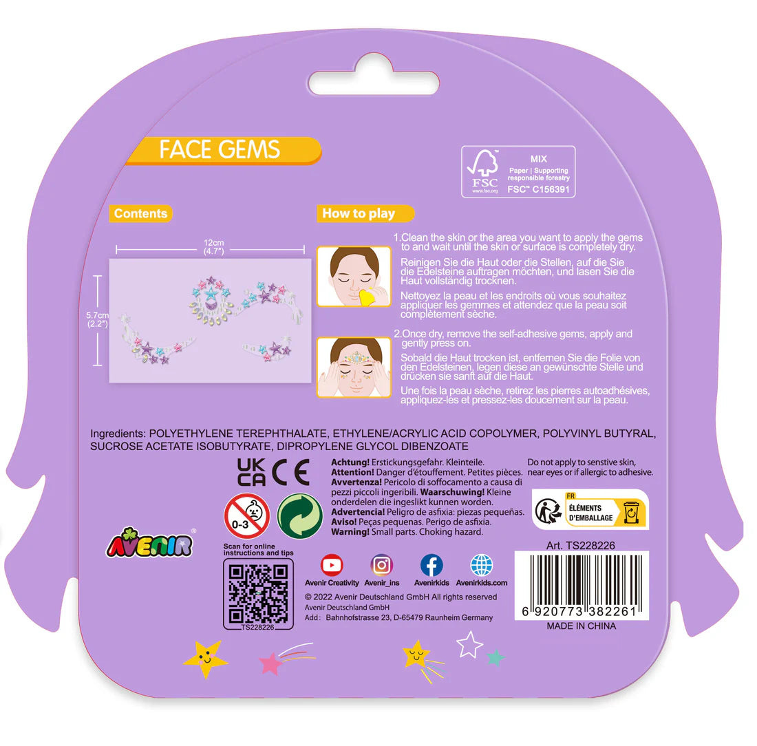 Avenir  Face gems Star