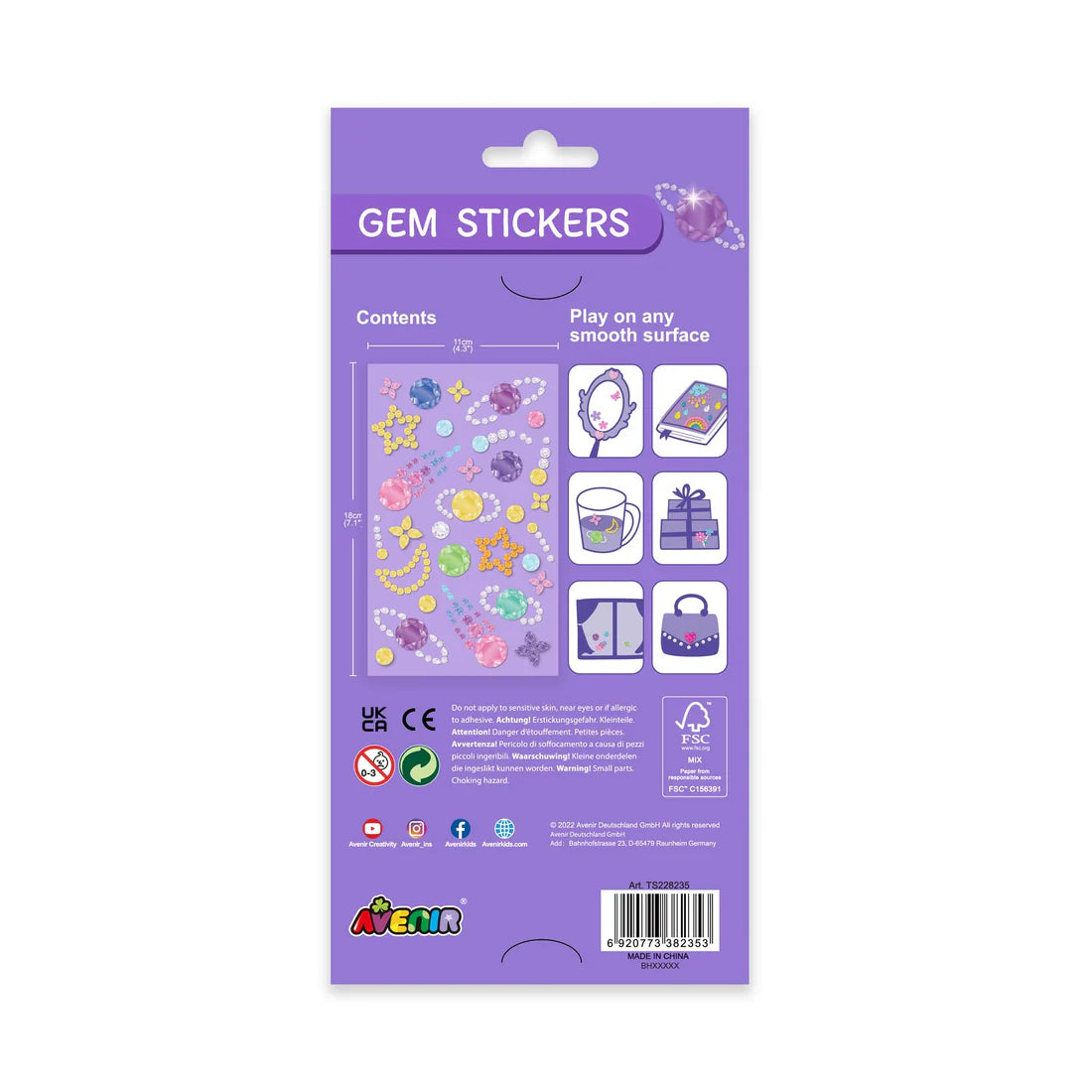 Avenir Gem Stickers Galaxy
