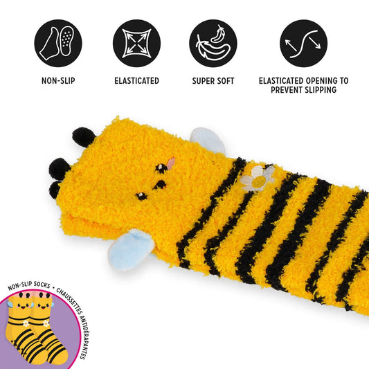 Non-Slip Bee Socks for Adults - It's a Match!