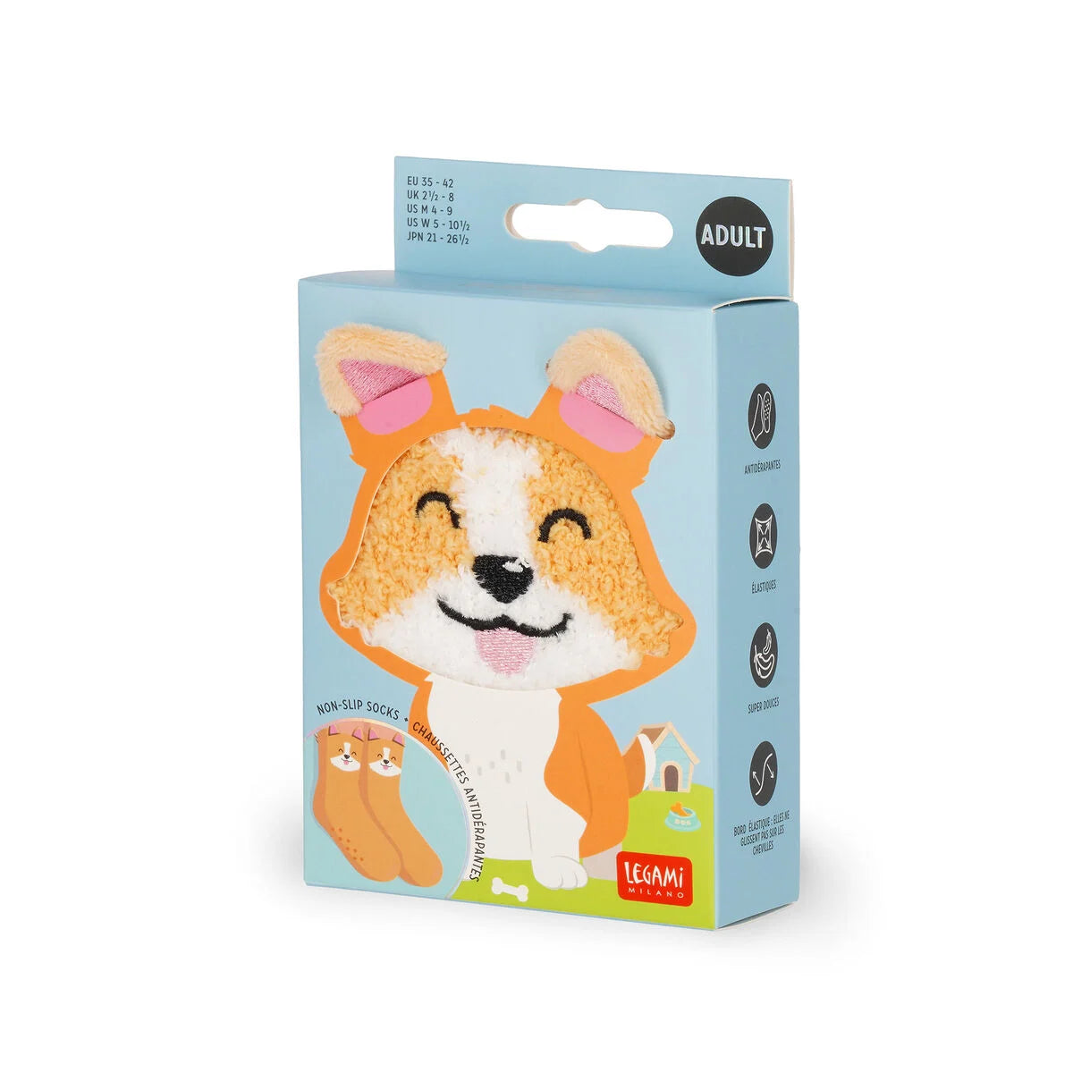 Non-Slip Corgi Socks for Adults - It's a Match!