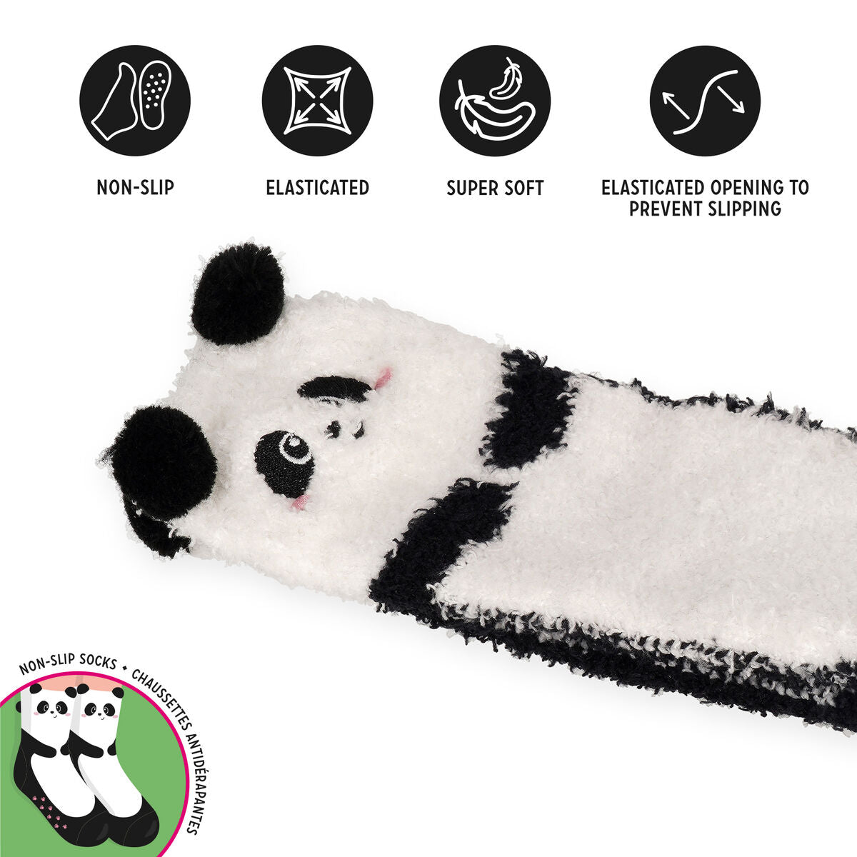 Non-Slip Panda Socks for Adults - It's a Match!