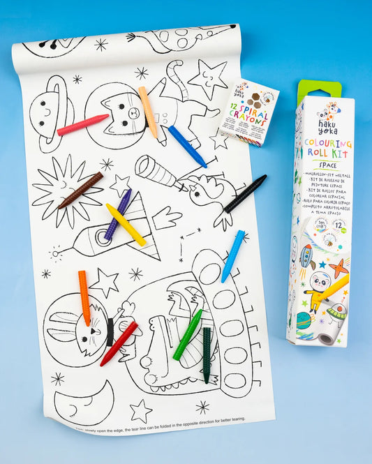 Colouring Roll Kit Space