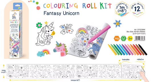 Colouring Roll Kit Fantasy Unicorn