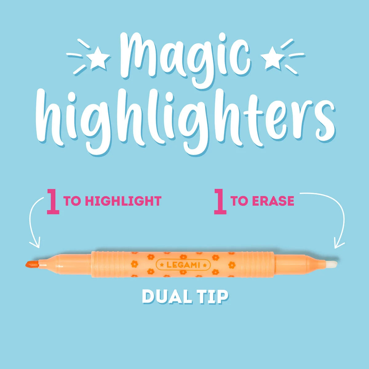 Legami Set Of 6 Erasable Highlighters