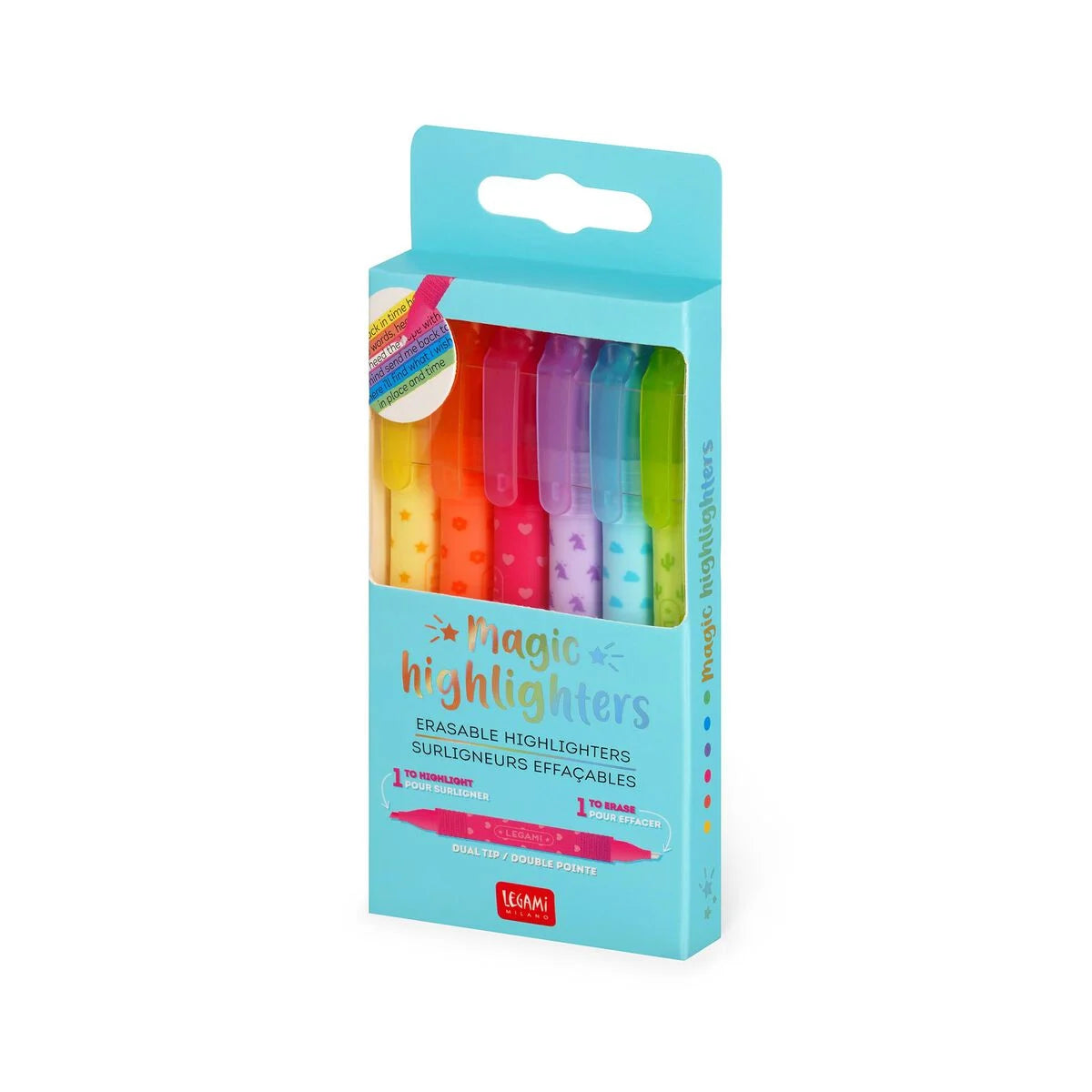 Legami Set Of 6 Erasable Highlighters