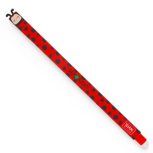 "Get Lucky" Ladybug Erasable Gel Pen - Erasable Pen