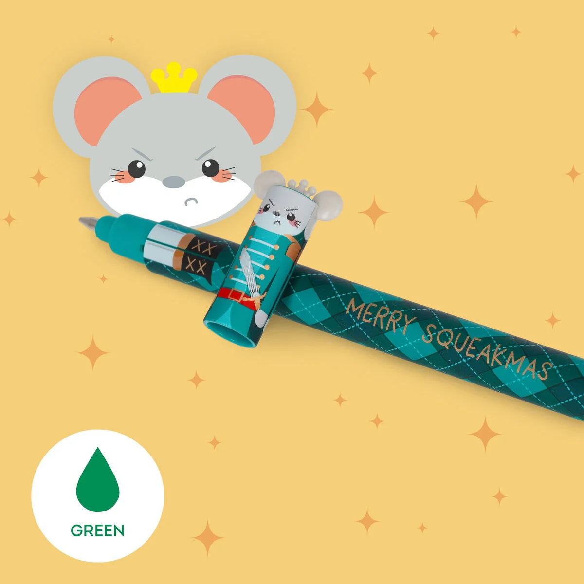 Legami Limited edition Christmas Set of 3 Erasable Gel Pens - The Nutcracker