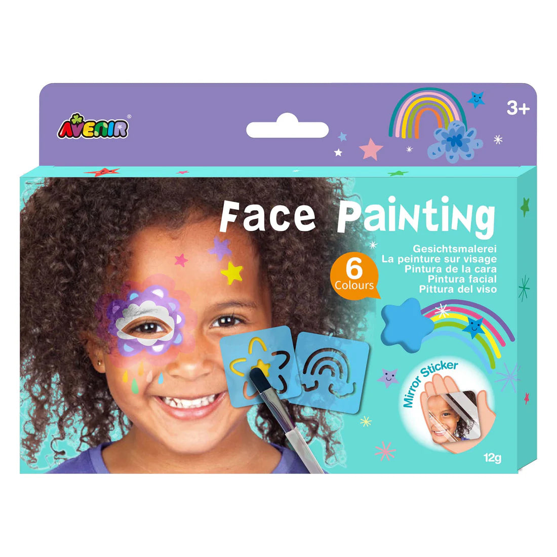 Avenir 6 Face Painting Rainbow