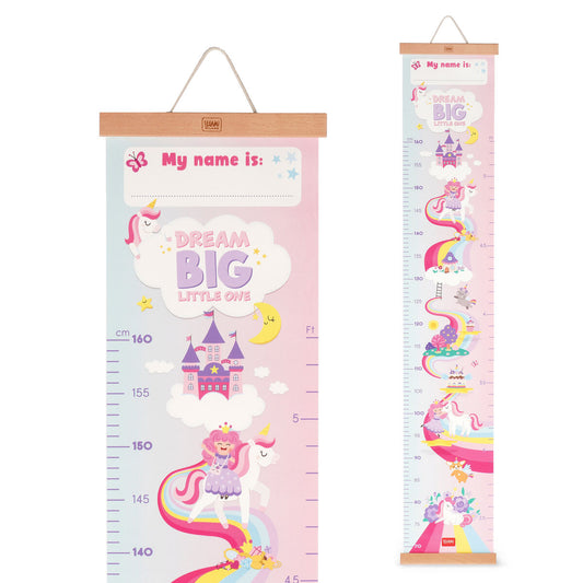 Wall-Hanging Height Chart - Unicorn