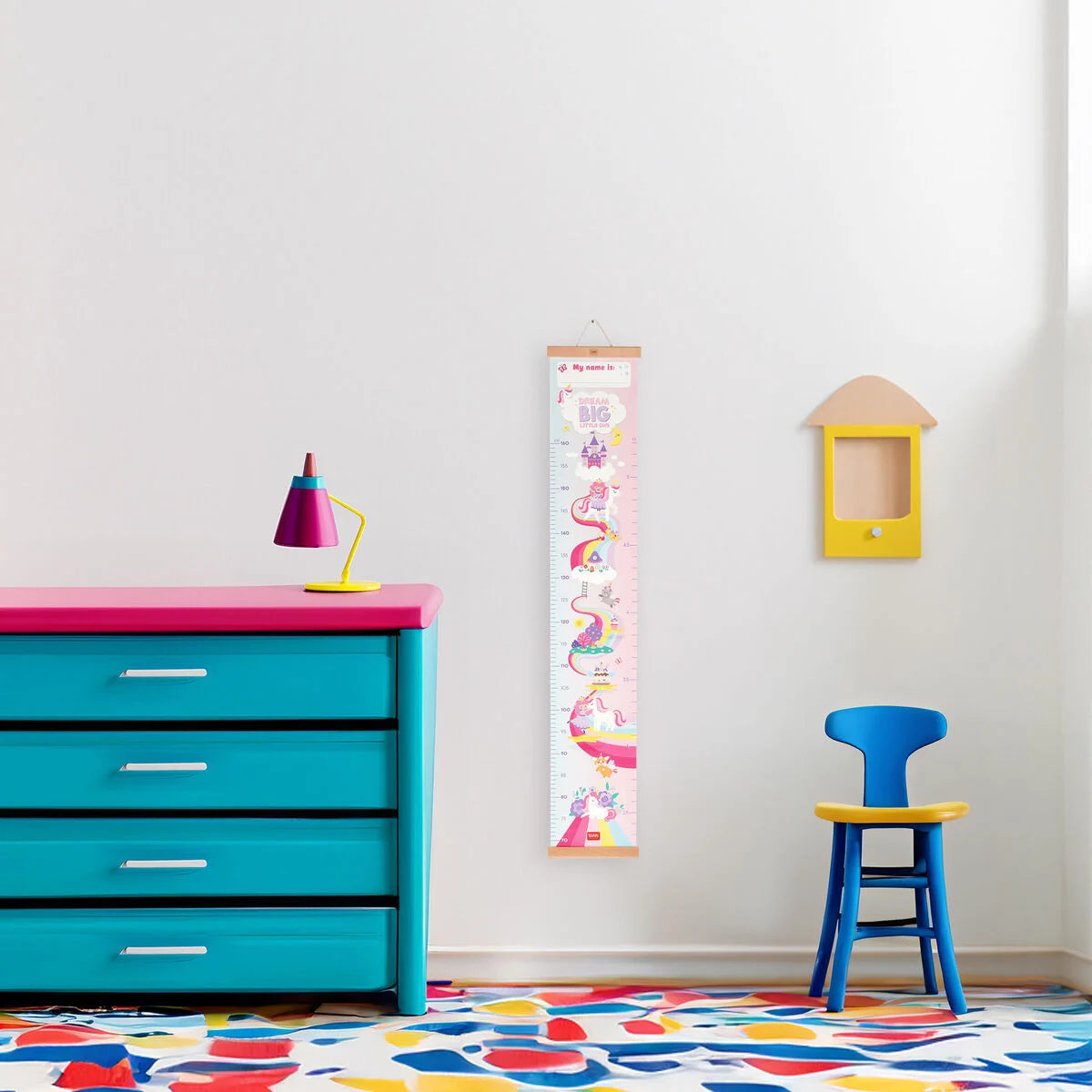 Wall-Hanging Height Chart - Unicorn