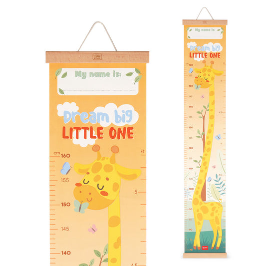 Wall-Hanging Height Chart - Giraffe