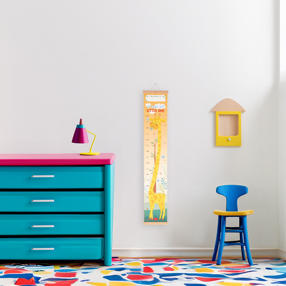 Wall-Hanging Height Chart - Giraffe