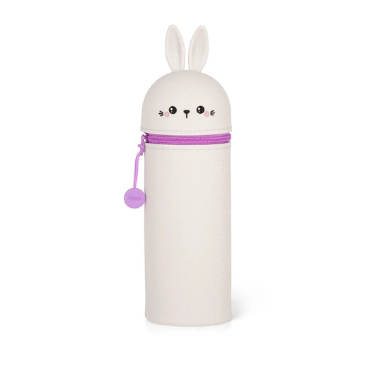 Bunny "Don't Worry Be Hoppy" 2-in-1 Silicone Pencil Case