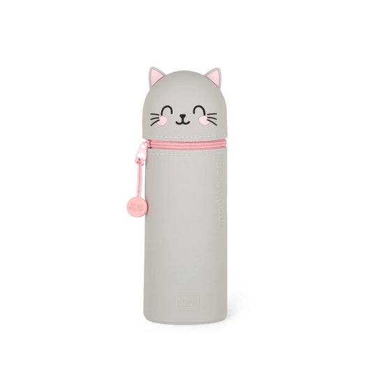 Kitty "Be Curious" 2-in-1 Silicone Pencil Case