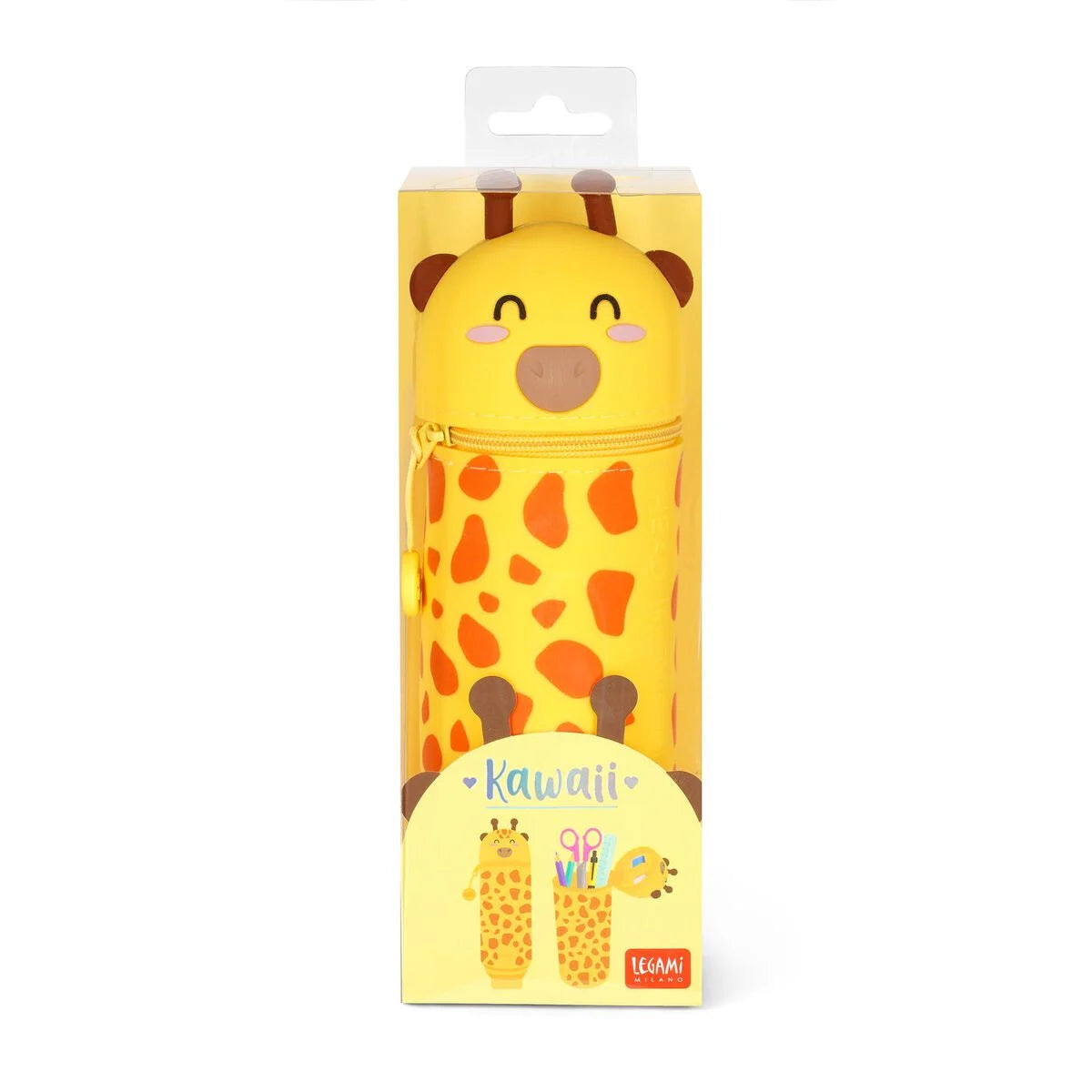 Giraffe "Head In The Clouds" 2-in-1 Silicone Pencil Case