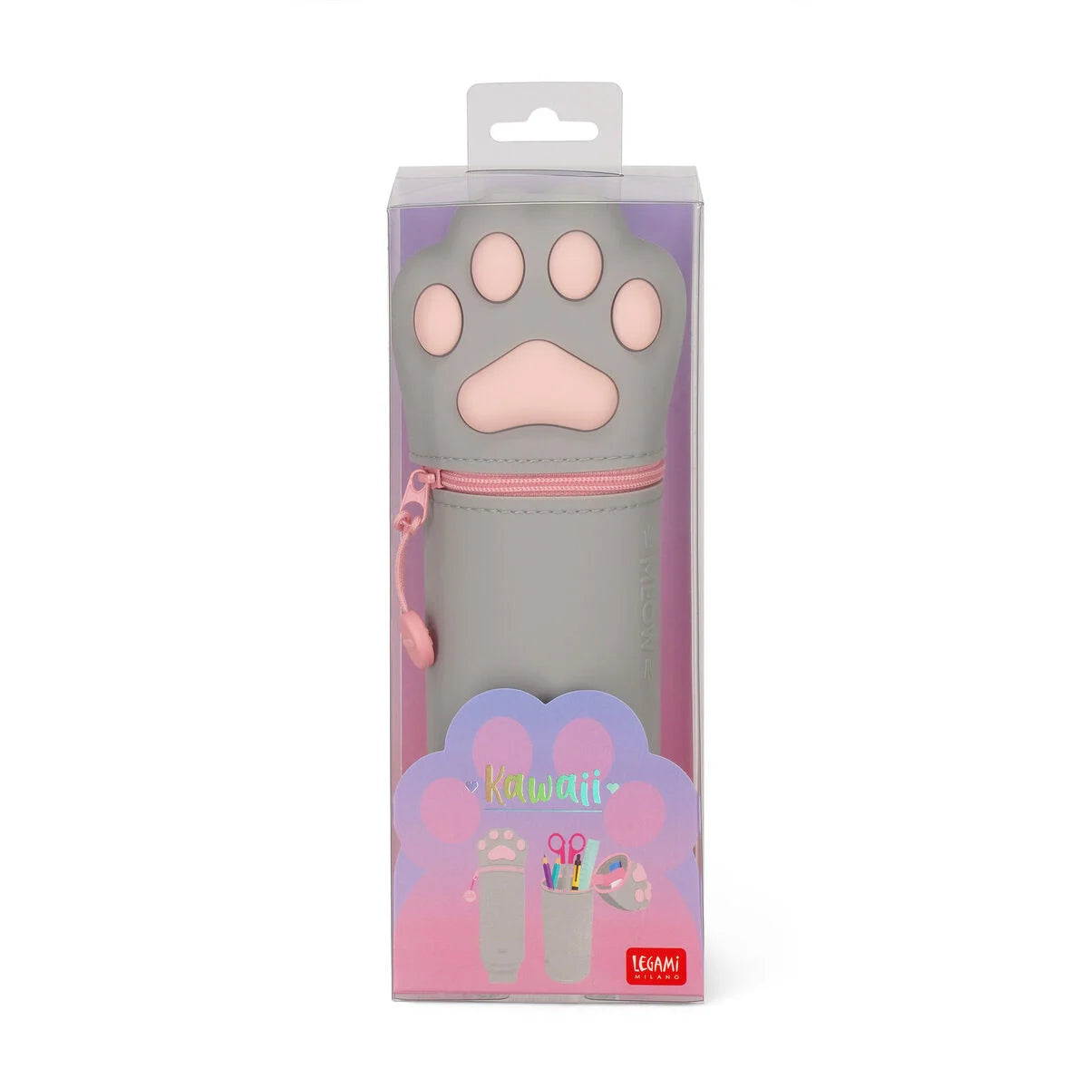 Kitty 2-in-1 Silicone Pencil Case